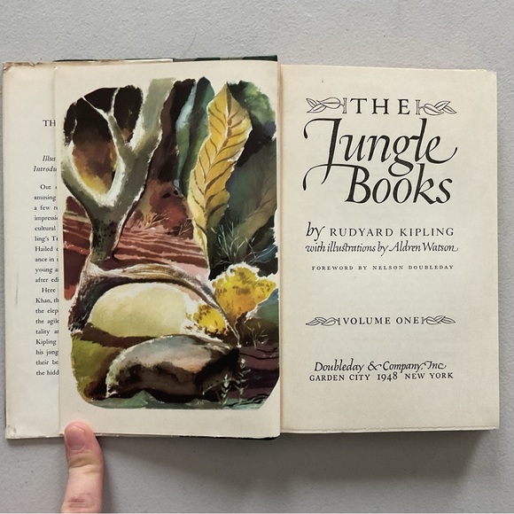 The Jungle Books by Rudyard Kipling Vintage Hardcover Books - Picture 3 of 10